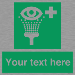 Custom Eye Wash Station Sign